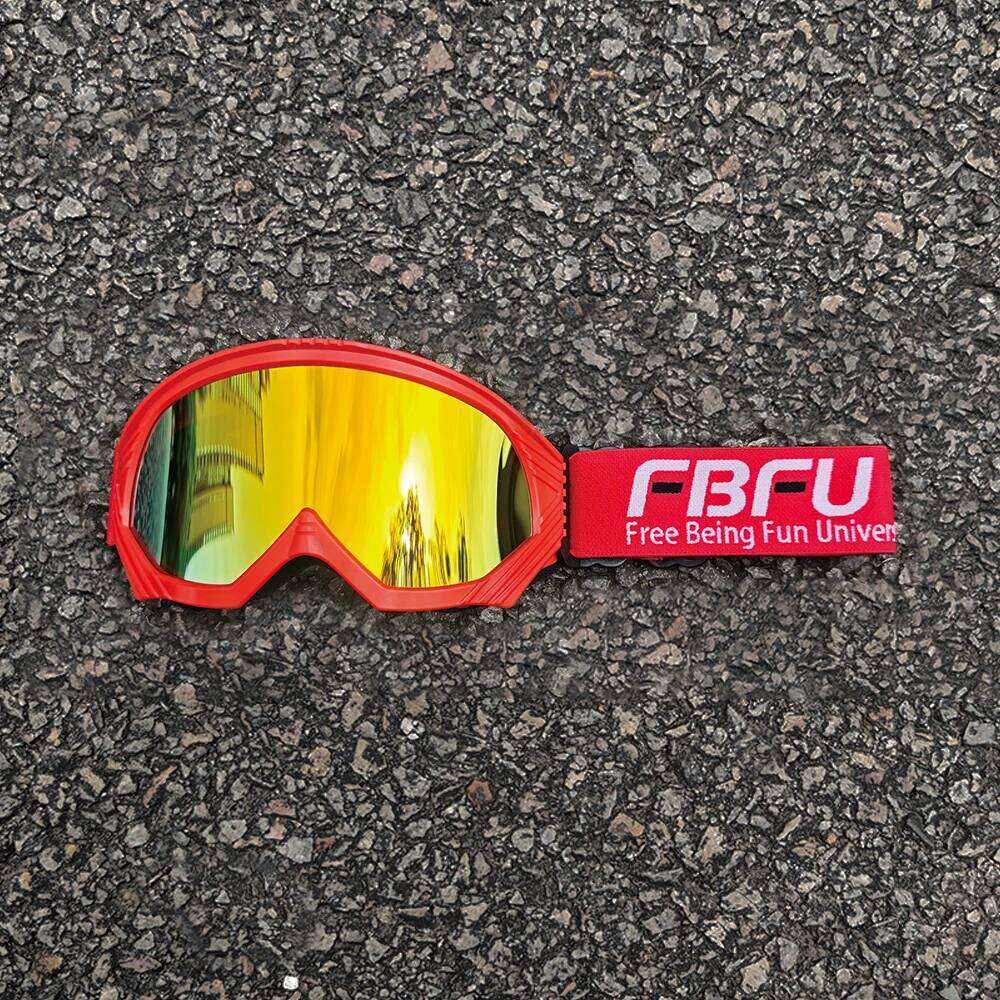 FBFU Winter Ski Equipment Glasses Anti Fog All Day Windbreak Anti-Glare for Man Woman Children Outdoor Sport Z260225