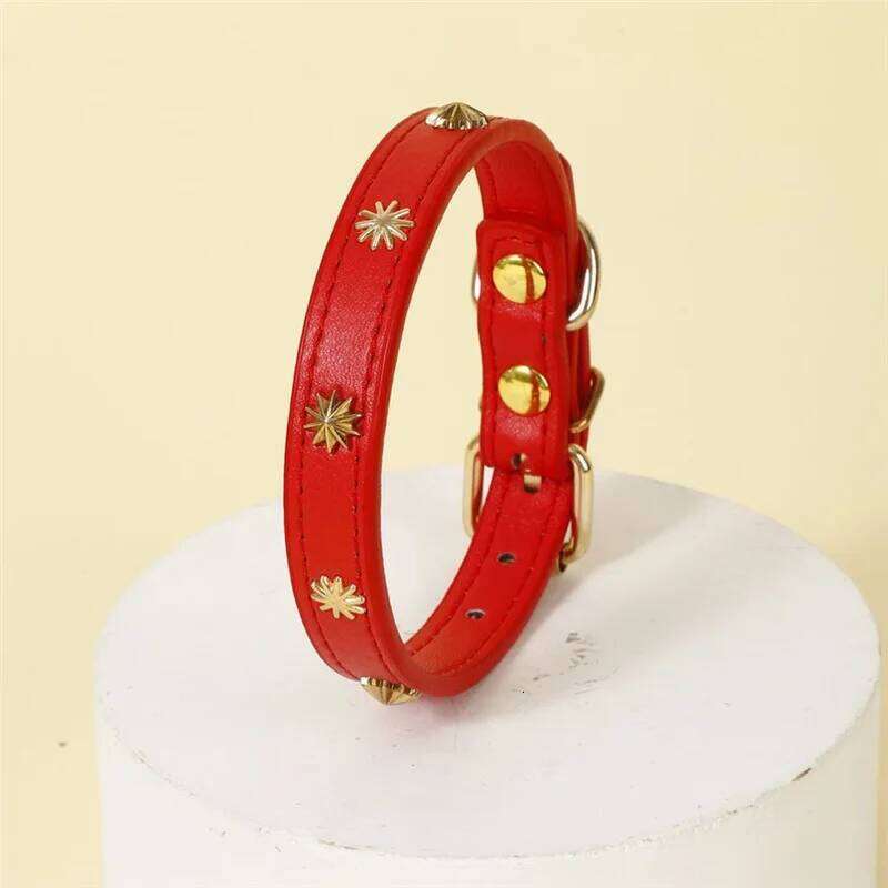 Pet Supplies 1pc Real Leather Collar Soft Puppy Cat Collars Adjustable Chihuahua Necklace Alloy Buckle Dog Chain Accessories