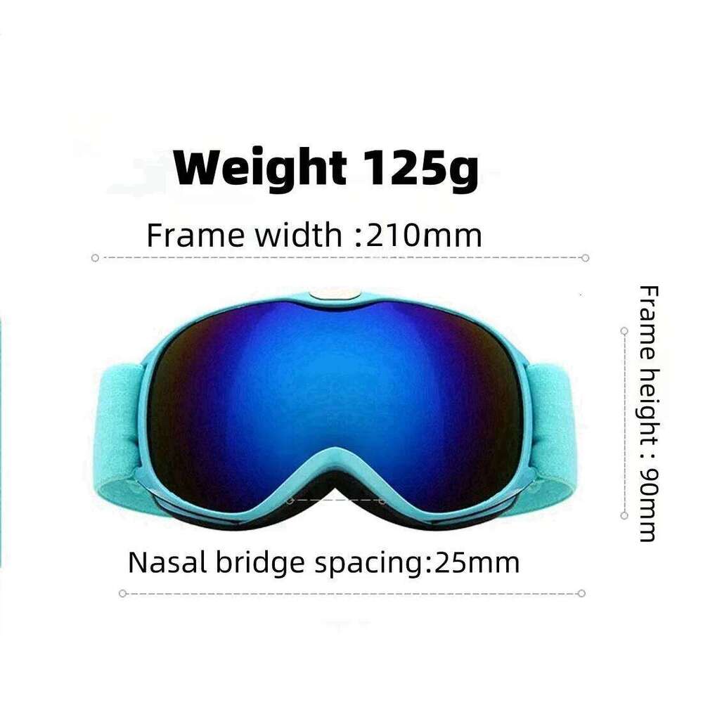 Ski Glasses Kids 4-14 Years Old Double Layer Anti Fog Children Large Snow Goggles Winter Sled Sports Glasse 2024 Z260225