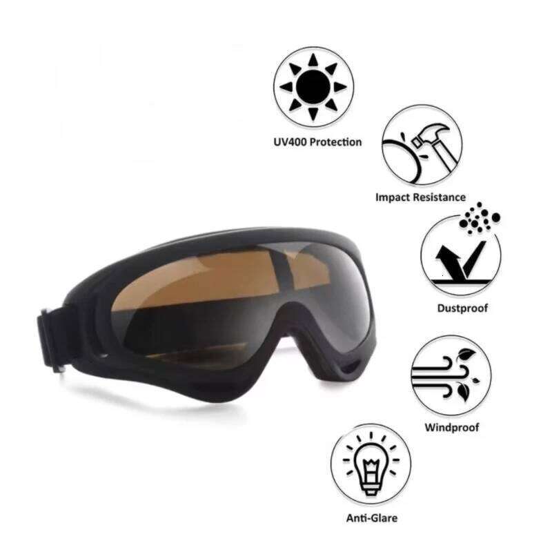 Tactical Skydiving Skateboarding Skiing Dirt Bike Goggles Windproof Dust-proof Anti-Fog UV Protection Eye Goggle Z260225