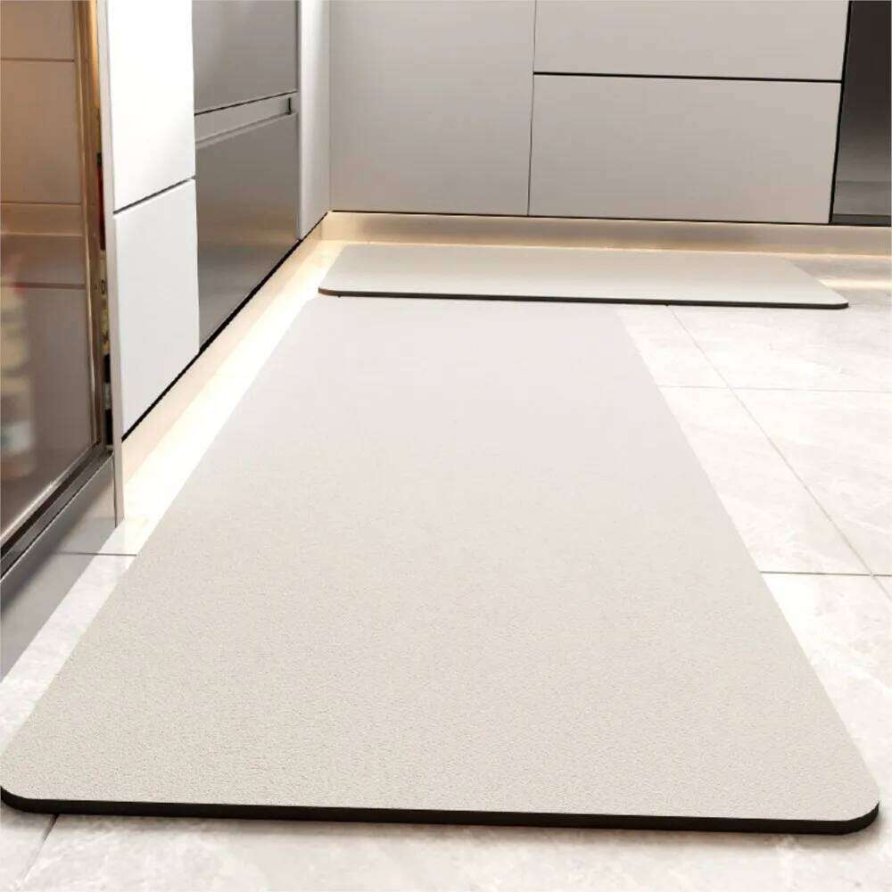 Super Absorbent Floor Mat Long Diatomite Kitchen Rug Soft Washable Carpets Solid Color Bathroom Entrance Doormat W260226