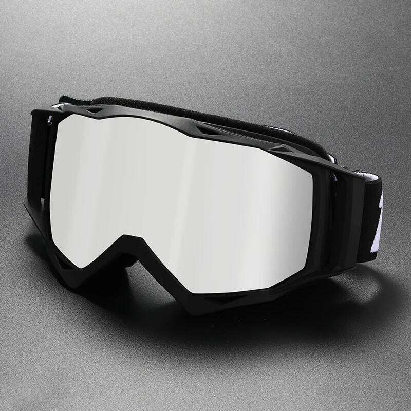 Downhill skiing mountain bike helmet goggle ski goggles, off-road real film anti-fog riding goggles Z260225