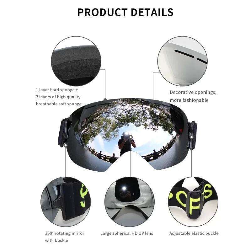 Lightweight Professional Ski Goggles Men UV400 Adult Anti-fog Snowboard Skiing Glasses Women Ultra-light Winter Snow Eyewear Z260225