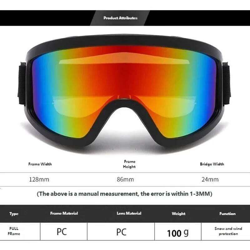 Skiing Adult Snow Mountain Goggles Large Vision Anti-glare Climbing Sunglasses Winter Cycling Sun Glasses Z260225