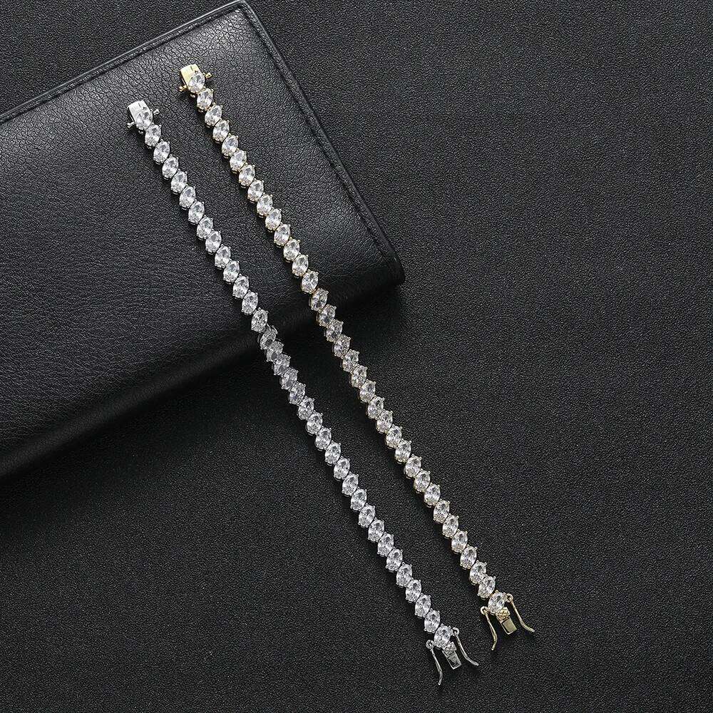 Tennis Bracelets Brass Cubic Zirconia Women's Fashion Chain Bracelet Jewelry BB135 Z260225