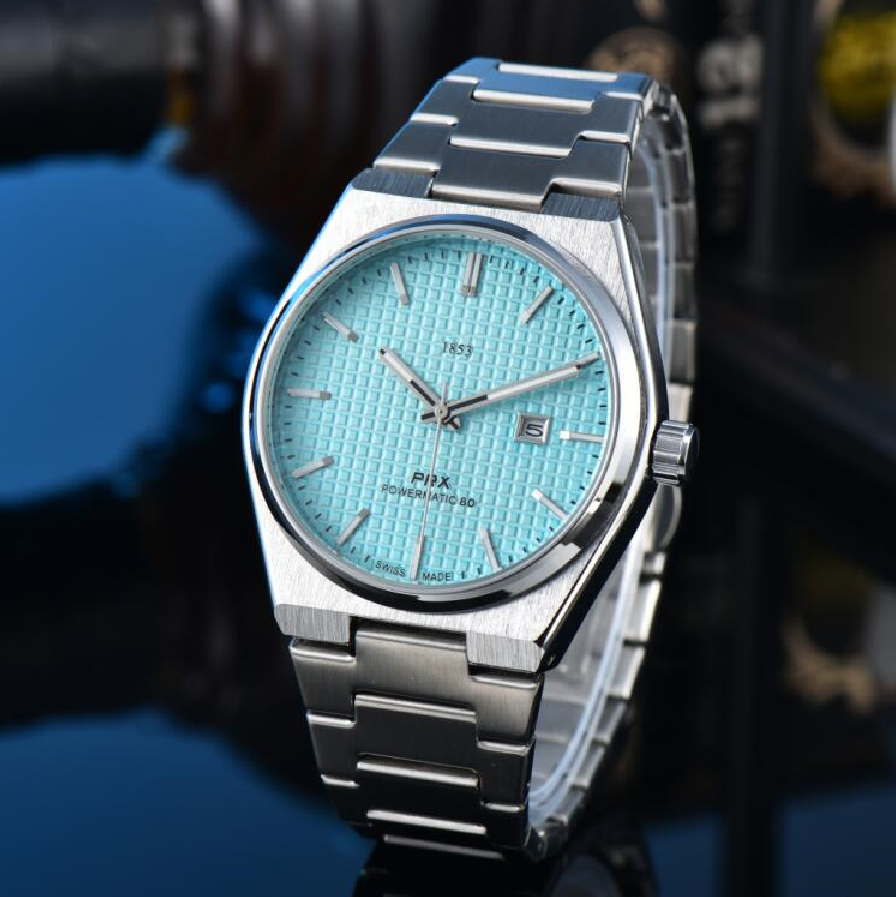 Fashion1853 TISSOTSitty PRX Quartz Wrist Watches bell wristwatches High Quality Luxury Brand Chronograph Clock stainless steel Belt #333