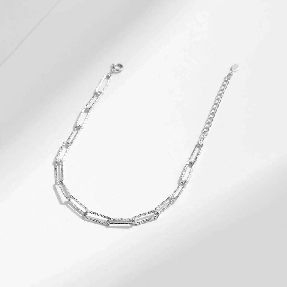 MODIAN Real 925 Sterling Silver Irregular Wavy Lock Chain Bracelets Trendy Stackable DIY Jewelry For Women Female Accessories Z260225