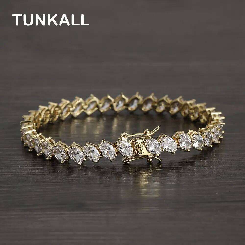 Tennis Bracelets Brass Cubic Zirconia Women's Fashion Chain Bracelet Jewelry BB135 Z260225
