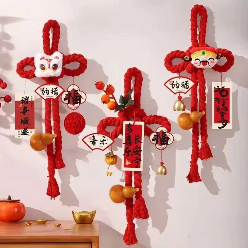 2026 Year Of The Horse Chinese Knot Ornaments Spring Festival Atmosphere Decorations New Year Decorations Front Door Hangings H260226