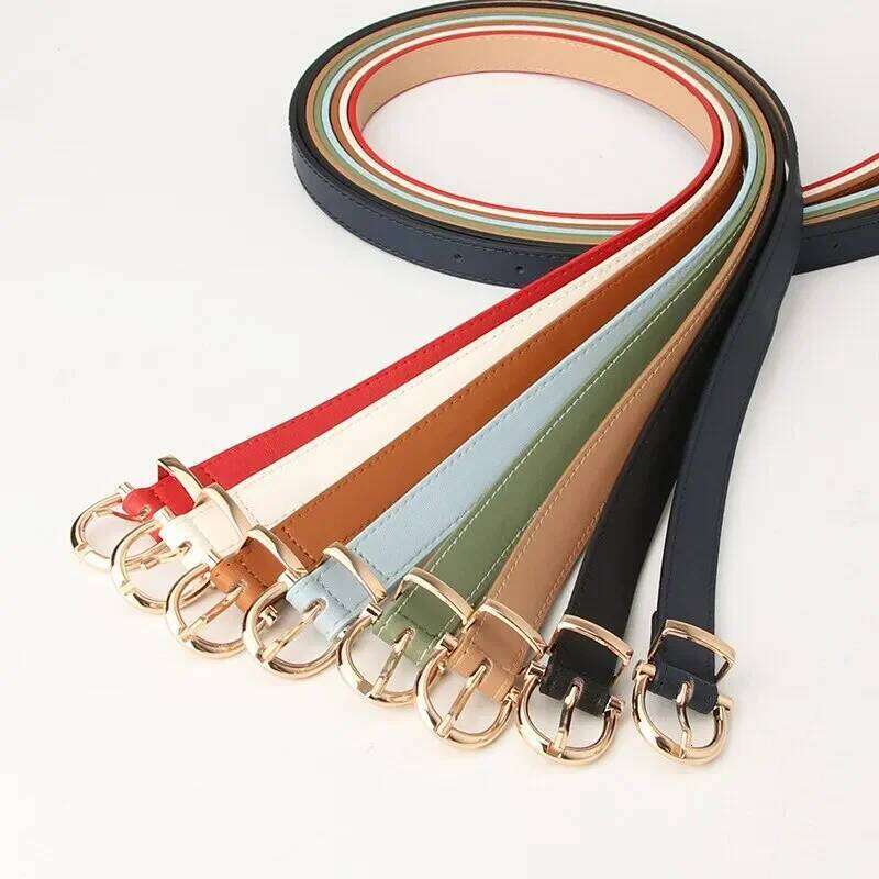 Women's Belt Trend Needle Buckle Casual Genuine Soft Paired with Jeans PU Cheap Multiple Colors Available Y260225
