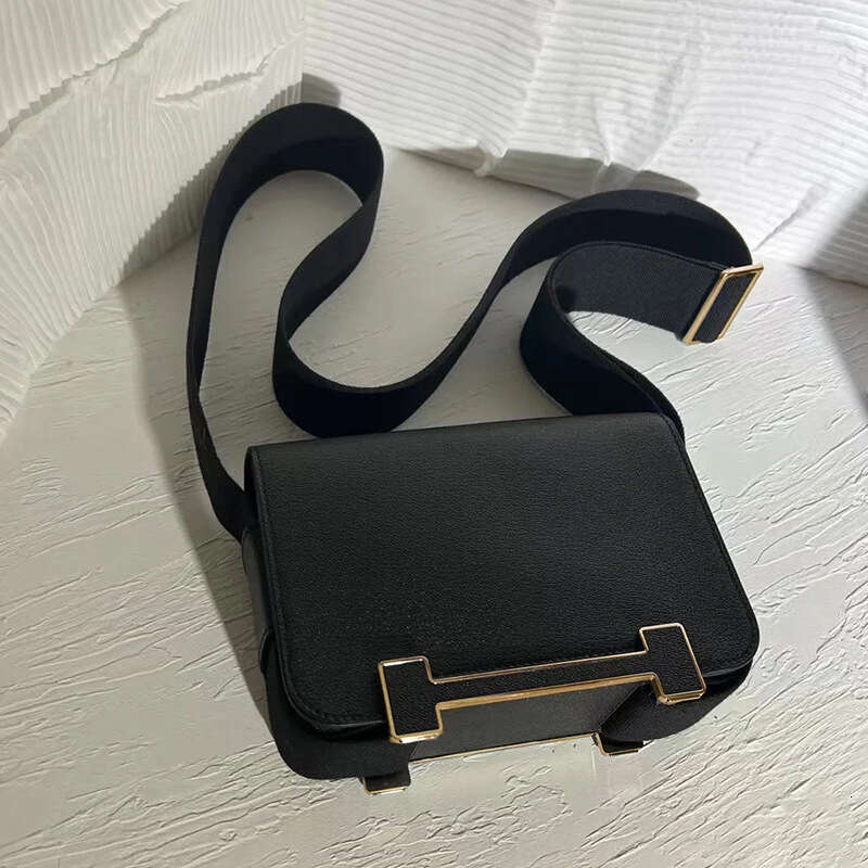 Fashionable Wooden Clog For Women Genuine Leather Kangkang With Wide Shoulder Strap Single Flight Attendant Bag Foreign Trade Mini Crossbody Small SEN