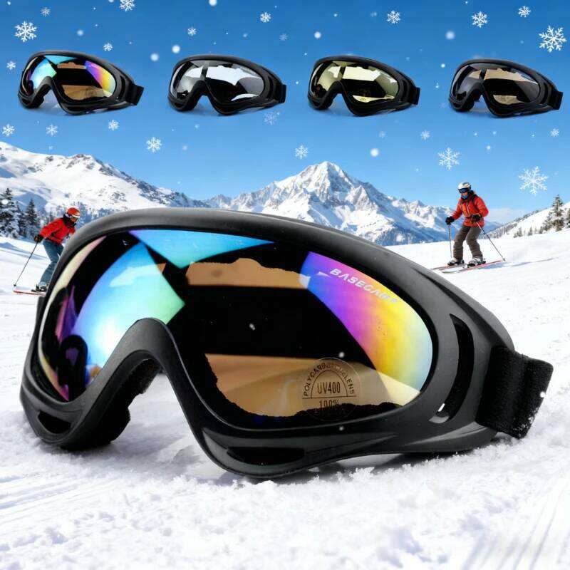 with Mask Cycling Motorcycle Windproof Goggle Anti-fog Snowboard Snow Goggles Winter Outdoor Sport Skiing Eyewear Z260225