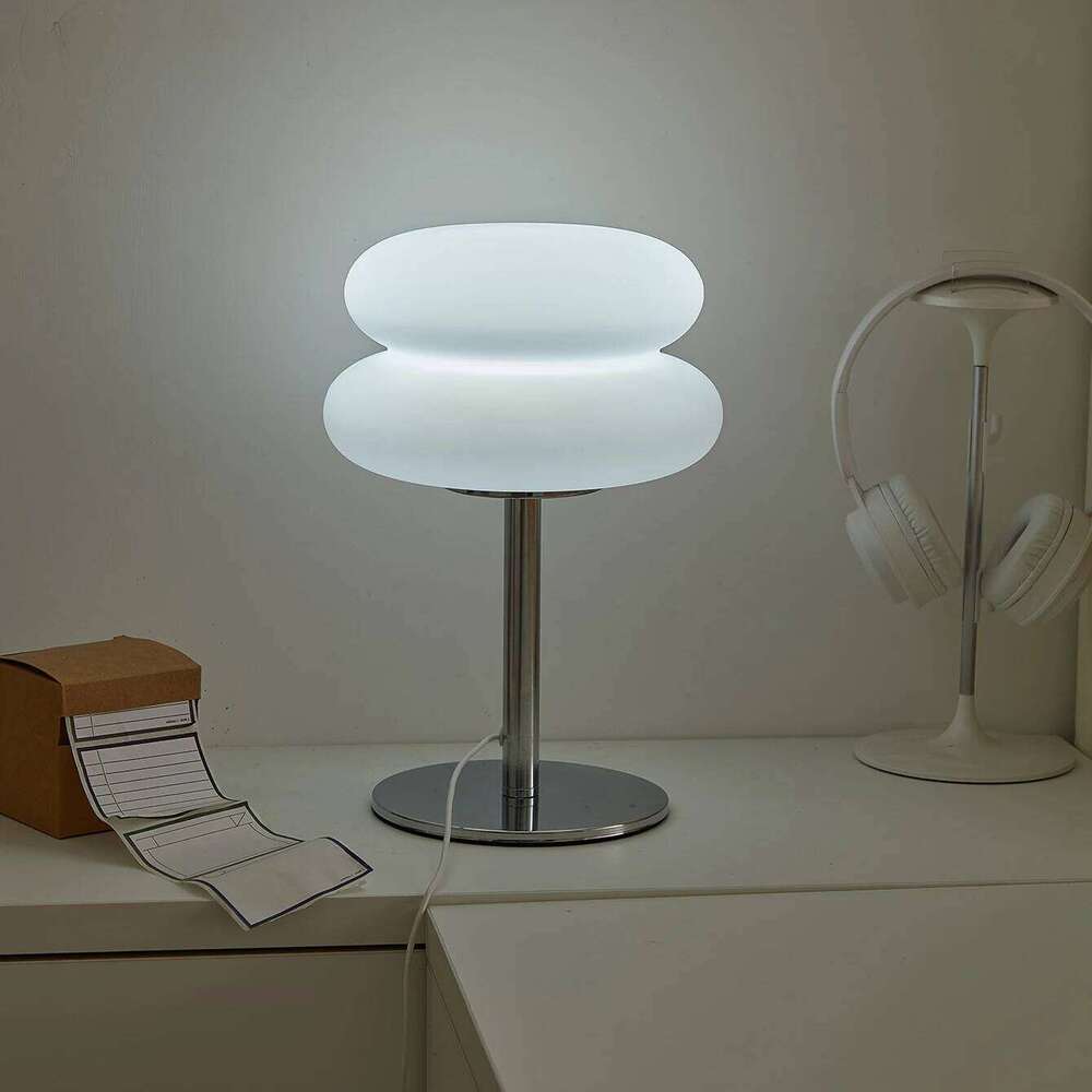 Bedroom bedside creamy style table lamp USB plug tri color dimming living room study atmosphere light H260225
