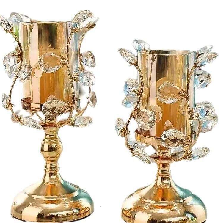 Luxury Crafts Home Hotel Desktop Christmas Candlestick Decor W260226