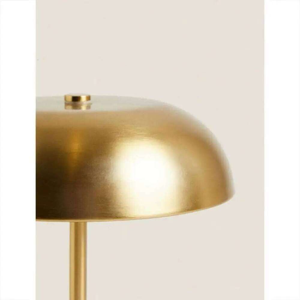 Mushroom Table Touch Control 3-Color Dimmable LED Desk Light, Cordless Rechargeable Eye-Caring Bedside Lamp, Moder H260225