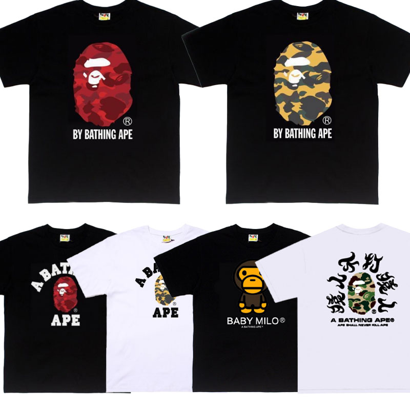 bapestshirts designer tshirt high street graphic tshirts for men summer classic pattern decoration fashion womens short sleeve shark shirts