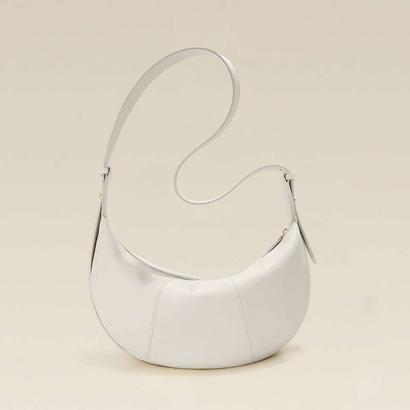 Luxury Shoulder Bags Yan Genuine Leather Dumpling For Women Versatile Cowhide Horn Commuter Crossbody Large Capacity Shoulder Bag Niche High End Under