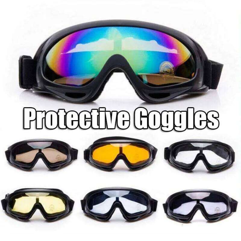 with Mask Cycling Motorcycle Windproof Goggle Anti-fog Snowboard Snow Goggles Winter Outdoor Sport Skiing Eyewear Z260225
