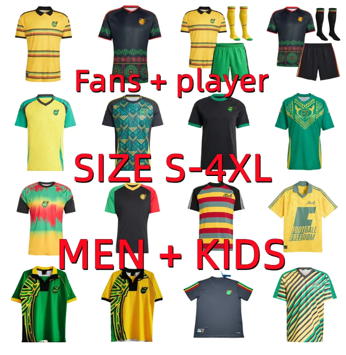 2025 2026 2027 Jamaica soccer jerseys 25 26 27 1998 retro national football team Bailey MARLEY JAMAICA GARDNER SINCLAIR BROWN home away football shirt Men kids kits