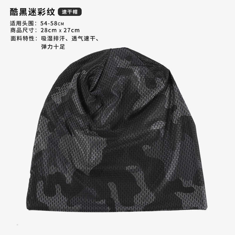 New Mens Hat Summer Sweat-Absorbing Thin Headscarf Outdoor Sports Quick-Dry Sun Protection Breathable Pullover Maternity Knitted Hat S260225