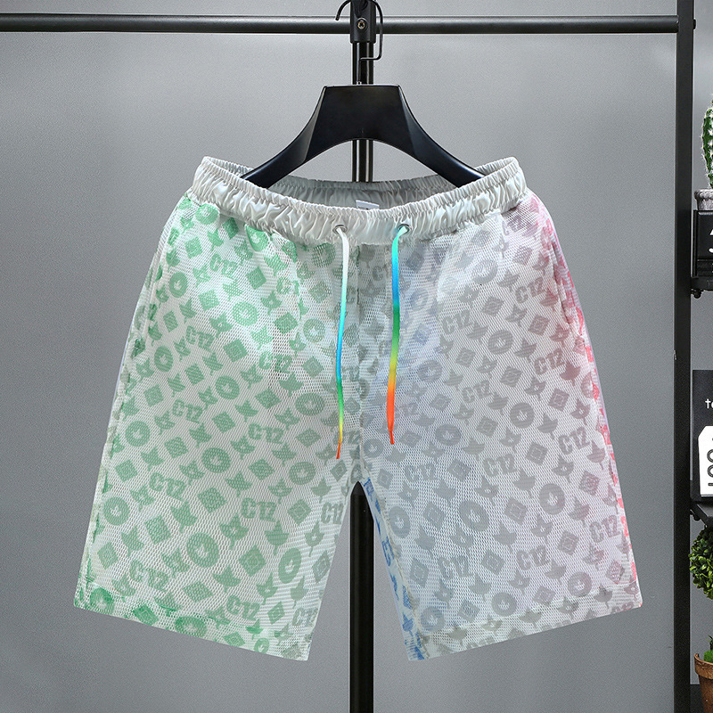 New Design Loose Fitting Shorts Fashionable Trend Five Point Beach Shorts Casual Mid Length Style Luxurious Beach Pants Apparel Fashion Tops