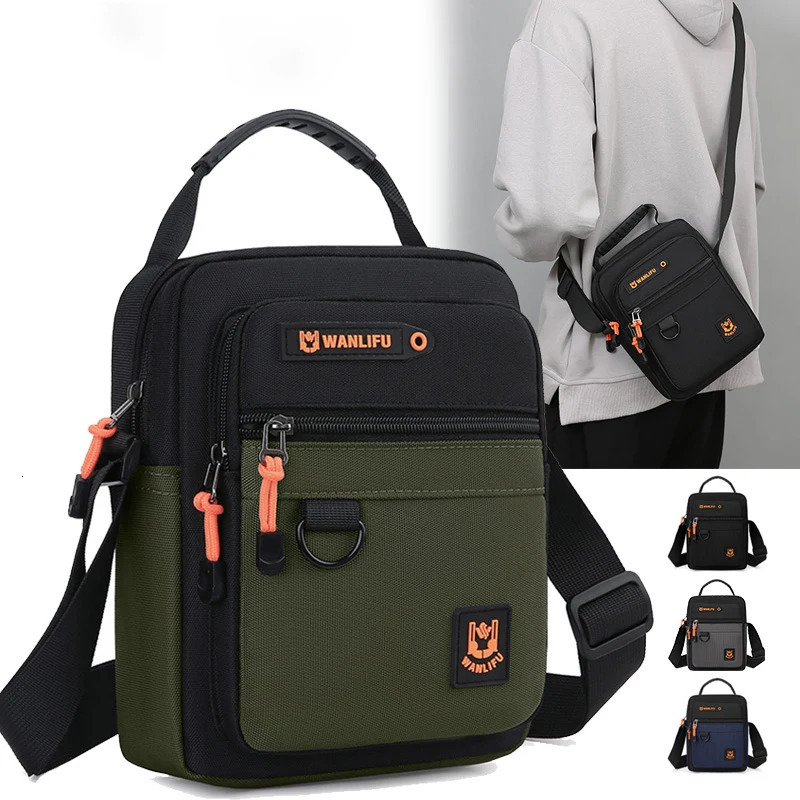 Mens crossbody bag with adjustable shoulder straps multifunctional single shoulder bag for daily commuting casual outdoor bag 260305