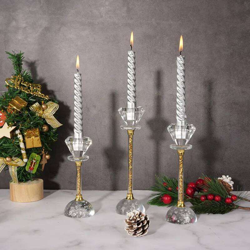 Home Decoration, Crystal Glass Centerpieces for Tables, Candle Holder, Candlelight Dinner Wedding Props W260226