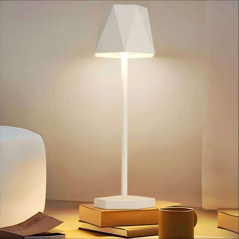 LED Wireless Charging Touch Table Lamp with 3 Color Stepless Dimming for Study and Creative Atmosphere Lighting at the Bedside H260225