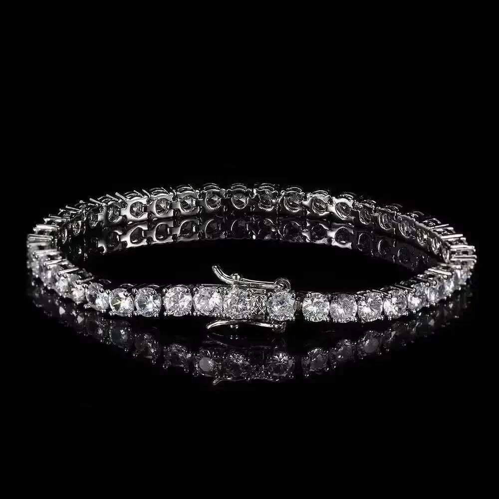 Elegant Gold/Silver Zircon Crystal Cubic Zirconia Jewelry Rhinestone Bangle Tennis Bracelet Wedding Z260225