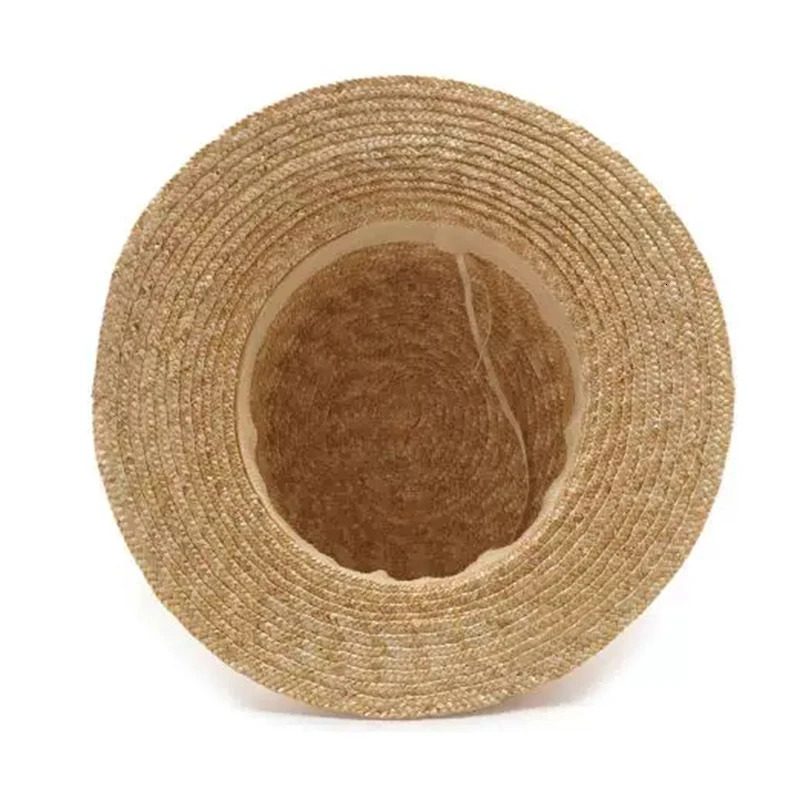 pop Summer Womens Boater Beach Hat Female Casual Panama Hat Lady Classic Flat Bowknot Straw Sun Hat Women Fedora 260124