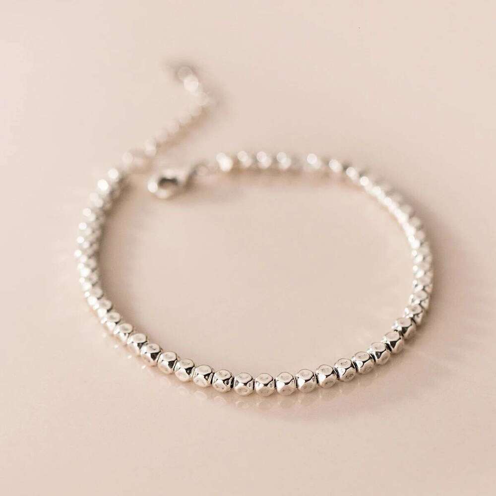 Modian 925 Sterling Beautiful Geometric Square Bracelet Adjustable Silver Chain Link for Women Girls Party Fine Jewlery Z260225