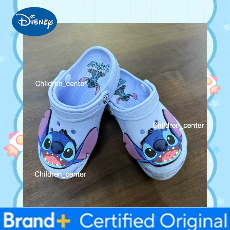 Disney Cartoon Blue Stitch Shoes Beach Shoes Slippers Sandals Non-Slip Breathable Wear-Resistant No Children Slippers H260226