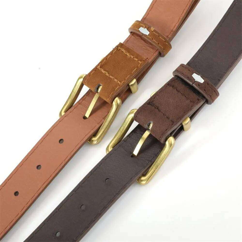 Fashion Pin buckle Suede Leather Casual Luxury Design Business Waist Belt Retro Waistband For Women Y260225