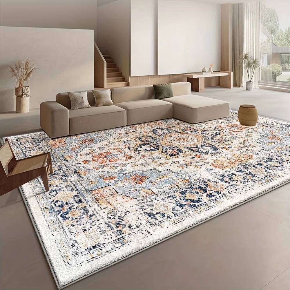 VIKAMA Retro Bohemian Style Design Features Washable Area Carpets, Anti-Slip Carpets For The Living Room, And Home Decoration W260226