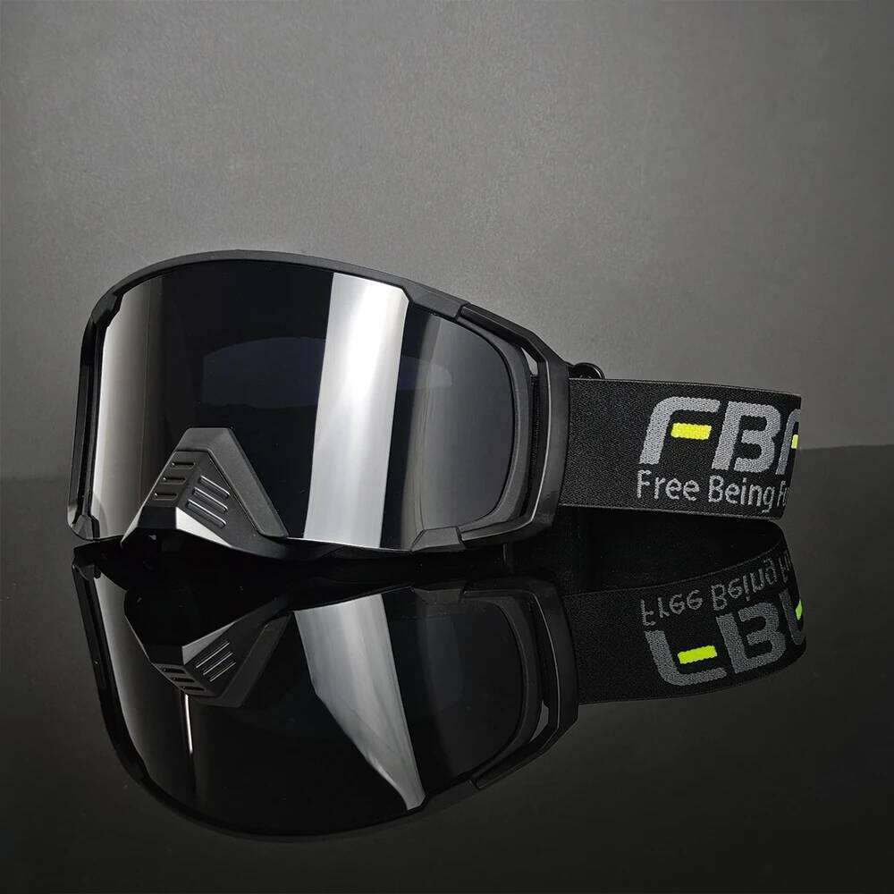 2025 Fashion FBFU Winter skiing Goggles - Universal, HD Lenses Anti-Glare, Windbreak Ventilate Sports Safety Glasses Z260225