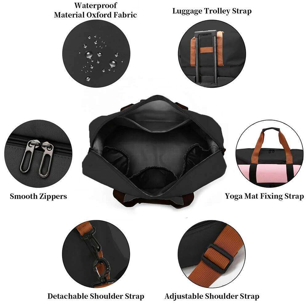 Travel Handbag Sports for Women Men Duffle bag Sport Workout Gym Swim Crossbody Shoulder Bag with Shoe Compartment H260225