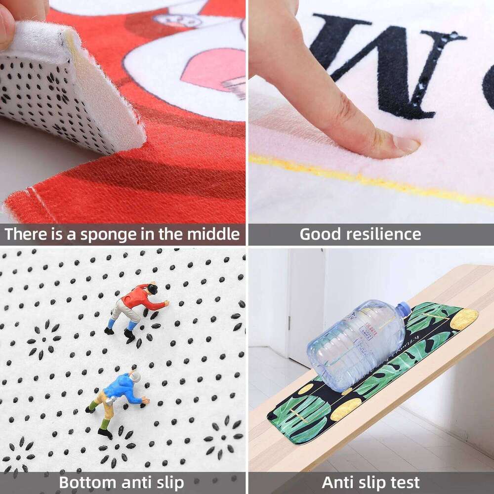 Multi-purpose Sponge Water Absorption Mat: Kitchen, Bathroom Anti-skid, Moisture Absorption, Machine Washable Carpet W260226