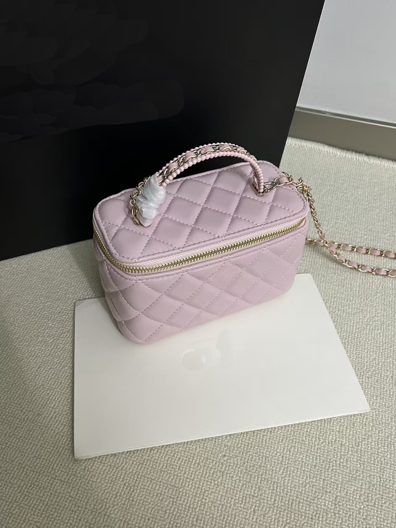 Womens Bag Designer Bag Long Vanity with chain Makeup Bag Leather Chain Mini Top Handbag for Women Luxury Fashion Shoulder Ladies' Purse Crossbody Bag