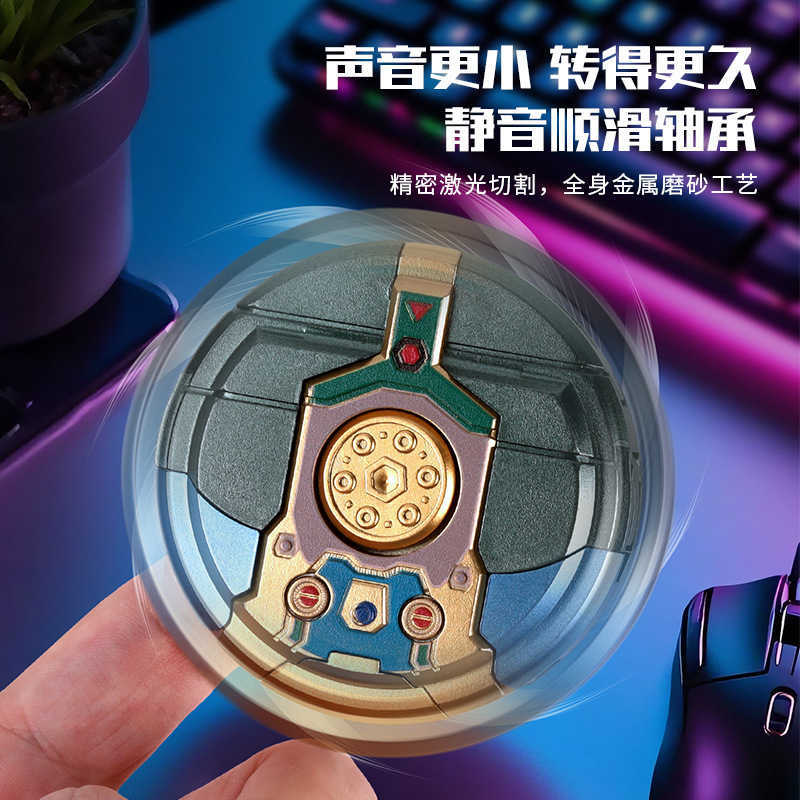 Wholesale popular fidget spinner toy can transform into a robot finger rotation decompression children's boy's intelligence toy W260226