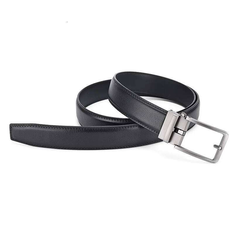 New Width 3.5cm Business Men's Formal Real Leather Male High Quality Metal Automatic Buckle for Men Jeans Belt Y260225