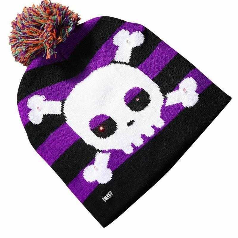 Pullover Knitted Hat Halloween jacquard hat knitted fashion hat S260225