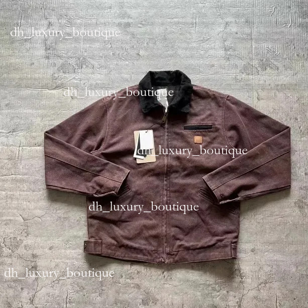 Mens Carhattjacket Jacket Designercoat Carhatterly Jacket Vintage Classic Style Quality Cotton Coat Mesh Jacket Luxury Fashion Classic Trend 69c