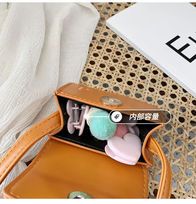 Mini Handbag Shoulder Bag for Girl Baby Coin Pouch Child Purse And Hand Kids Small Flip Cover Crossbody PU Leather 260311