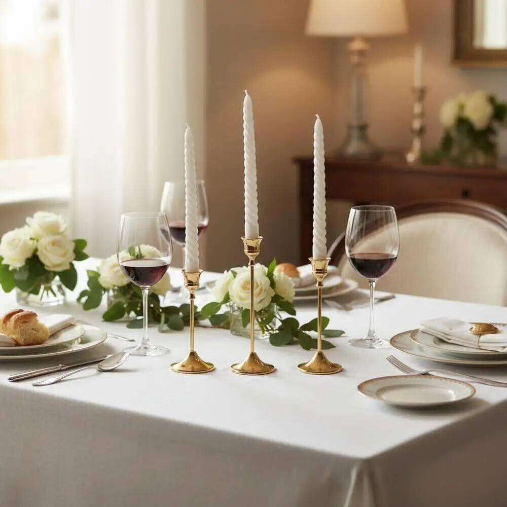 Metal Candlestick Exquisite European Style Wedding Table Decor Christmas Decoration Candle Stand Elegant Vintage Best Seller W260226