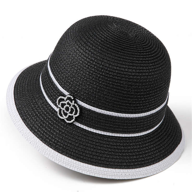 Elegant wide-brimmed broad-brimmed hat Simple ribbon accessories Suitable for daily commuting and travel