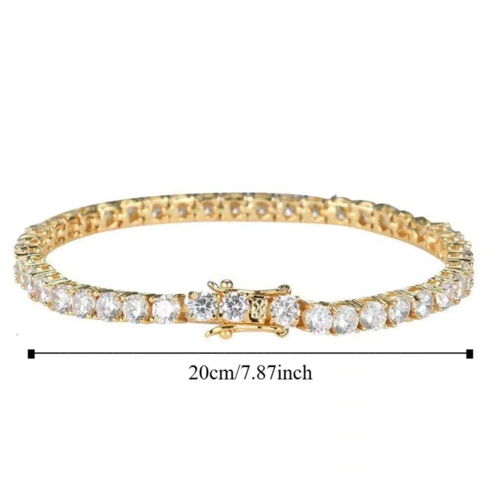 Waterproof Zircon Crystal Bracelet Luxury High-end Colorful Rhinestone Bangle European and American Fashion Z260225