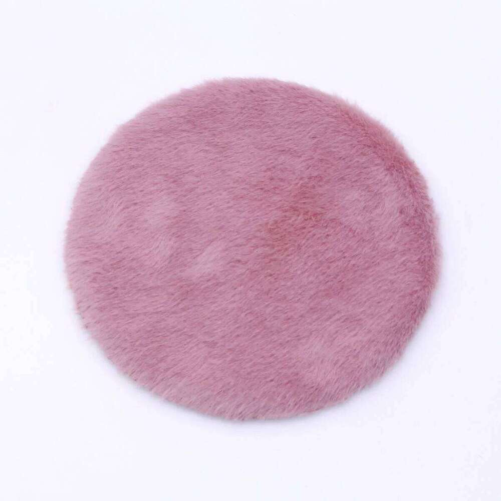 Mini Round Carpet Cartoon World Map Design Non-Slip Wear-Resistant Easy Clean Scandinavian Style Home Decor Rug W260226