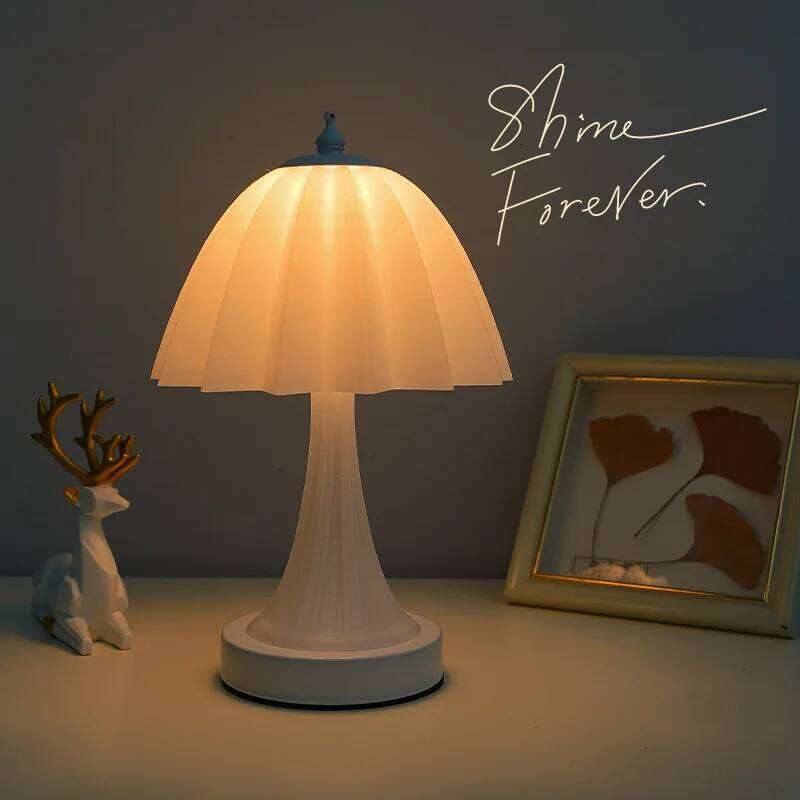 Cream Wind Table American Study Bedroom Sleep Bedside Lamp Atmosphere Luxury Remote Control Night Light Retro Gift H260225