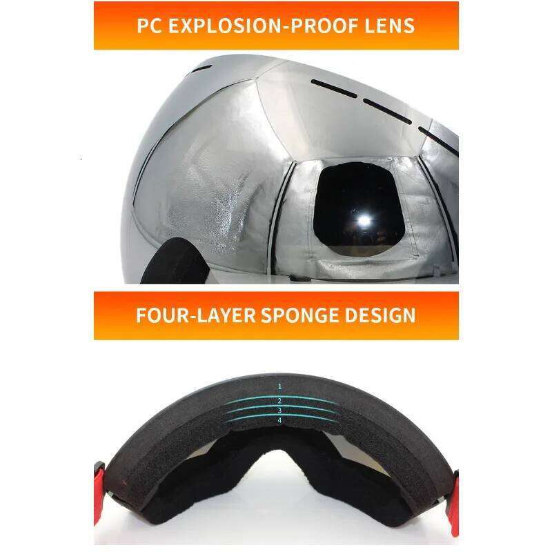 Lightweight Professional Ski Goggles Men UV400 Adult Anti-fog Snowboard Skiing Glasses Women Ultra-light Winter Snow Eyewear Z260225