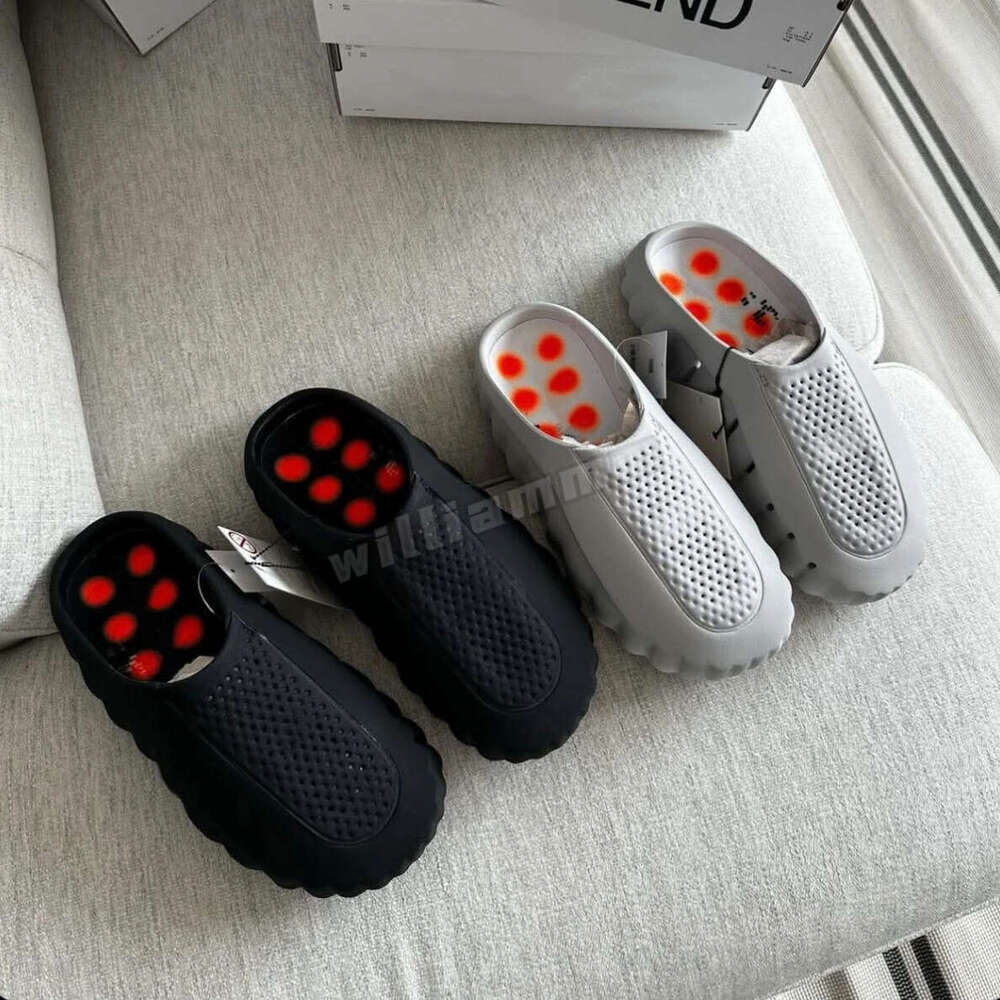 Mind 001 Slide Desginer Slides Mind001 Slippers New Tech Comfortable Slipper Solar Red Black Chrome Light Smoke Grey Men Women Summer Fashion Shoes Size US5-14